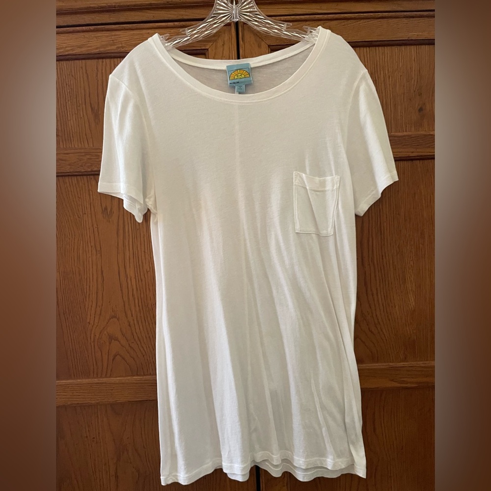 C&C California Cream Short Sleeve Tee with Pocket